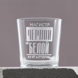 Бокал для виски Бухгалтер, 250 мл