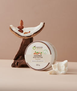 Крем-Баттер для Тела Экстра-Питательный с Кокосом и Миндалем Кокосовое Блаженство TROPICANA, 250 гр