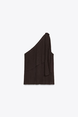 ASYMMETRIC TEXTURED TOP - Zara фото 4