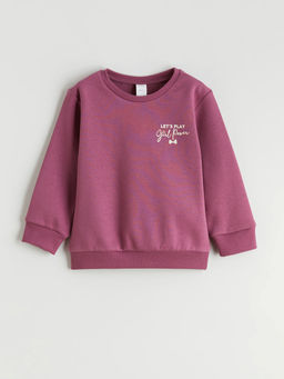 Bisiklet Yaka K?z ?ocuk Sweatshirt