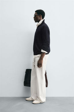 TEXTURED KNITTED POLO SHIRT - Zara фото 4