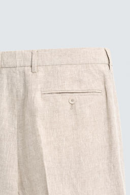 100% LINEN SUIT TROUSERS - Zara фото 16