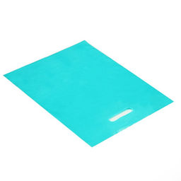Цена за 50 шт. Пакет полиэтиленовый с вырубной ручкой, Бирюзовый 30-40 См, 30 мкм