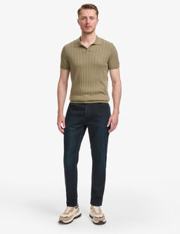Haki Slim Fit %100 Pamuk Apa_ Yaka Triko Ti__rt