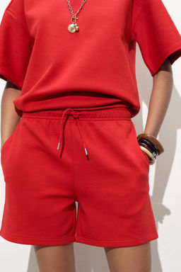 INTERLOCK BERMUDA SHORTS - Zara фото 3