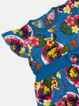 Платье супрем сзади застежка, арт.C-PL069-SU, Светлана, синий кокос - Мамин малыш фото 2