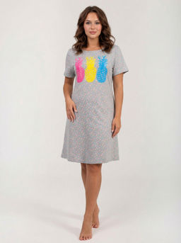 Туника женская кулирка "ДЖУС" КРУПНЫЙ ГОРОХ