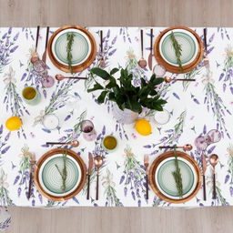 Скатерть Этель Lavender, 149?250 см, 100% хлопок, саржа 190 г/м?