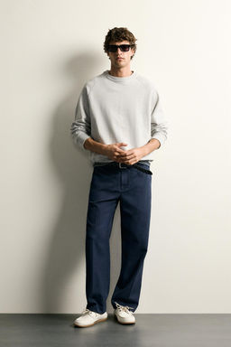 PANTAL?N RELAXED FIT LAVADO / Azul