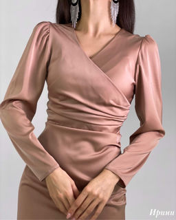 Платье Ирини (капучино) - Nadi bordo фото 8