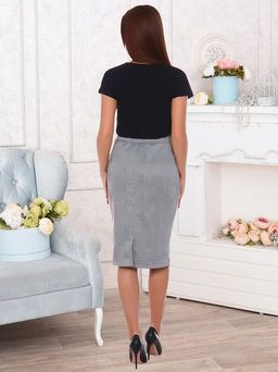 Юбка "Лайма" (черн-зелен)