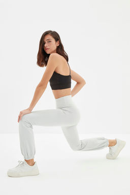 Gri Jogger Toparlay?c? Orme Spor Esofman Alt? TWOAW22EA0196