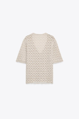 POINTELLE KNIT CARDIGAN - Zara фото 6
