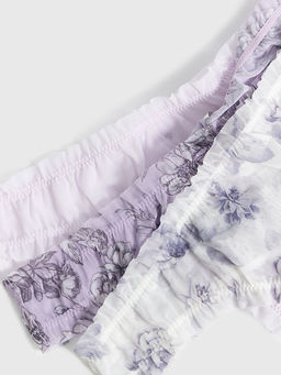 Трусы женские бразилиана мультипак (3 шт.) сиреневые с розами - Mark formelle фото 9