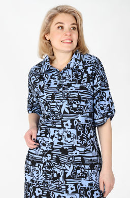 Платье София Х-452 (46-62) кулирка - Лотос фото 29