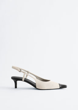 Zapatos de tac?n destalonados de piel
