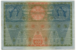 1000 крон 1902 года Австрия надпечатка