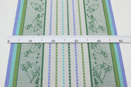 Холст полотенечный жаккард Датский гусь цв.зеленый, ш.0.5м, лен-30%, хл-70%, 210гр/м.кв - Купава фото 4