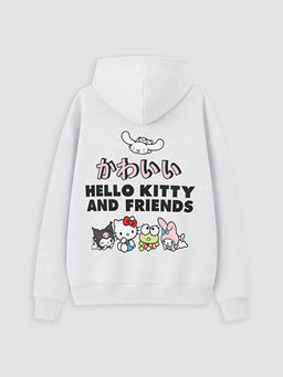 Kap??onlu Hello Kitty Bask?l? K?z ?ocuk Sweatshirt - Waikiki фото 3