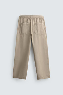 PANTAL?N RELAXED FIT ALGOD?N / Tostado - Zara фото 8