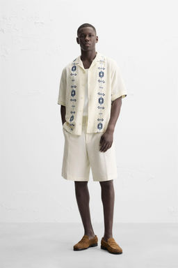 CONTRAST JACQUARD SHIRT - Zara фото 10