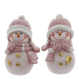 Фигурка декоративная "Снеговик", L5 W5 H8 см, 2в.