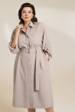 Платье 0857 бежевый - Diliafashion фото 3