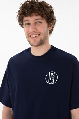 Erkek Oversize Fit Bisiklet Yaka Lacivert Ti__rt Sepette S_rpriz _ndirim - U.s. polo assn фото 3