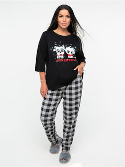 Пижама "Давай дружить" черный