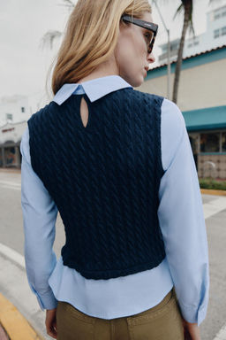 CONTRAST POPLIN SHIRT - Zara фото 6