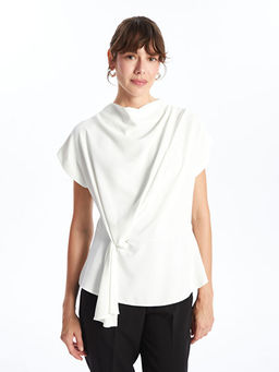 D?k?ml? Yaka Kad?n Bluz