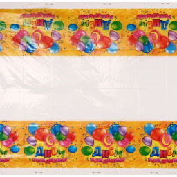 Цена за 4 шт. Скатерть "С днем рождения" 108*180см, пвх