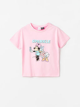 Bisiklet Yaka Minnie Mouse Bask?l? K?sa Kollu K?z ?ocuk ?ortlu Pijama Tak?m? - Waikiki фото 2