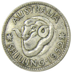 1 шиллинг 1952 года Австралия