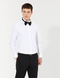 Beyaz Slim Fit Smokin G_mlek