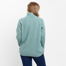Джемпер женский MINAKU: Casual collection, цвет оливковый, размер 50