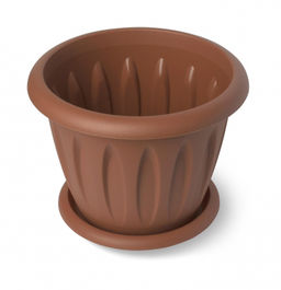 Горшок Фелиция-терракот с поддоном 0,9л d140 арт.С102Т