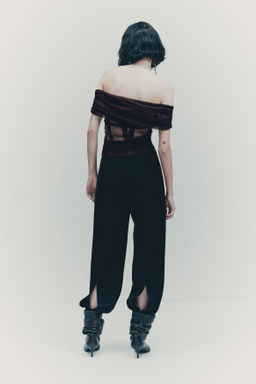 Top de malla off-the-shoulder - H&m фото 4