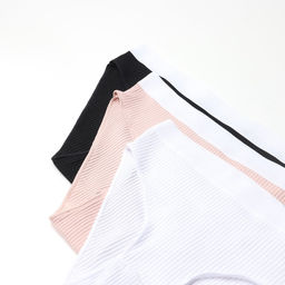 Набор трусов слипы MINAKU рубчик размер 44-46 (белый, бежевый, чёрный) 3 шт.