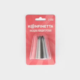 Насадка кондитерская KONFINETTA Открытая звезда, d=3 см, выход 1,2 см, нержавеющая сталь  фото 4