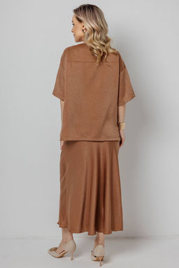 Юбка женская 198/02/Коричневый - Rise фото 5