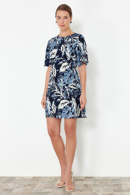 TRENDYOLMILLA Pembe Cicekli A Kesim Viskon Mini Dokuma Elbise TWOSS24EL00632  фото 11