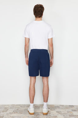TRENDYOL MAN Lacivert Regular Fit Paper Touch Yumusak Tuseli Beli Bagc?kl? Sort Bermuda TMNSS24SR00006 - Trendyolmilla фото 6