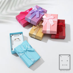 Цена за 6 шт. Коробочка подарочная под набор «Палетка», 5×8 см, МИКС