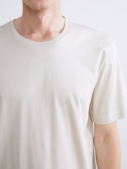 Bisiklet Yaka K?sa Kollu Merserize Erkek Ti??rt