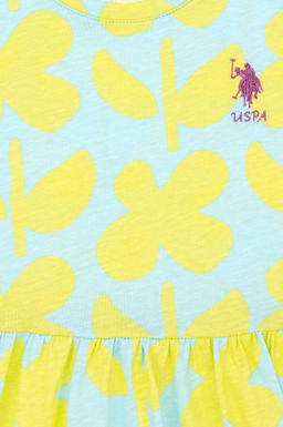 Мятное трикотажное платье для девочки Неожиданная скидка в корзине - U.s. polo assn фото 3