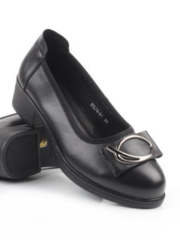 06-DYL74-D1 BLACK Туфли женские (натуральная кожа)