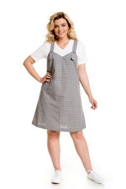Сарафан 903 серая клетка - Novita фото 6