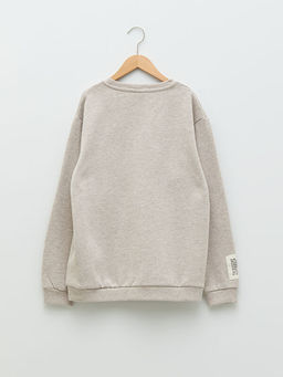 Bisiklet Yaka Basic Uzun Kollu Erkek ?ocuk Sweatshirt - Waikiki фото 2