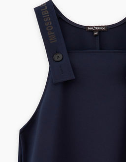 Тёмно-синий сарафан для девочки 240244 - Bell bimbo фото 3